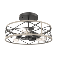 Plafoniera 955EMMA3C 3XE27 negru/alb Elmark