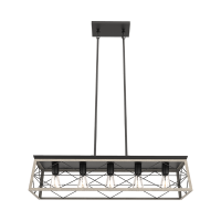 Pendul 955EMMA5P 5XE27 negru/alb Elmark