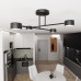 Lustra Halo 4 x GX53 Black 1355/4 Emibig