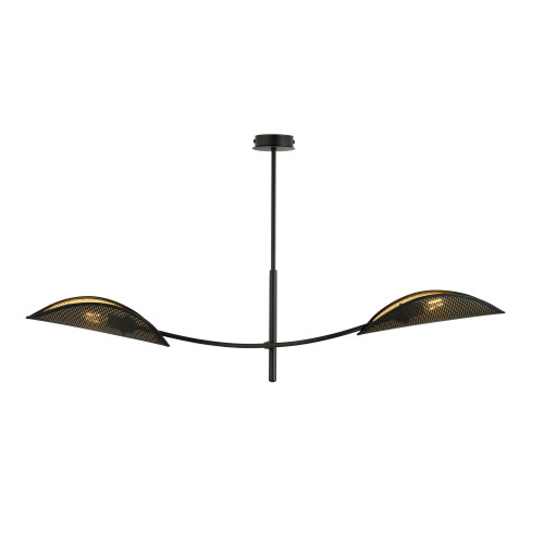 Lustra Lotus 2 black/gold 1106/2 Emibig