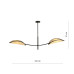 Lustra Lotus 2 black/ratan 1108/2 Emibig