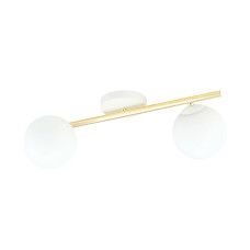 Plafoniera Splendi 2 alb/auriu/alb opal 1249/2 Emibig