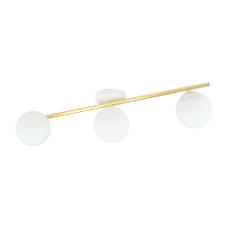 Plafoniera Splendi 3 alb/auriu/alb opal 1249/3 Emibig