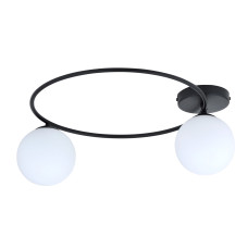 Plafoniera Sopra 2 negru/opal 1257/2 Emibig
