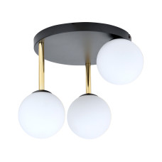 Plafoniera Dolce 3 negru/auriu/opal 1260/3 Emibig