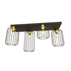 Plafoniera Barn 4 x E27 BL Gold 1366/4 Emibig