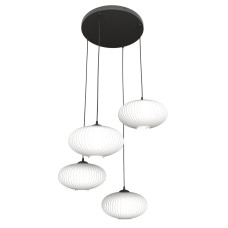 Pendul Coco 4 x E27 BL Opal 1376/4PREM Emibig