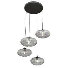 Pendul Coco 4 x E27 BL Opal 1377/4PREM Emibig