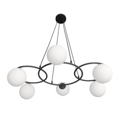Pendul Balanta 6 x E27 BL Opal 1379/6 Emibig