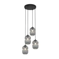 Pendul Verdi 4 x E27 BL Grafit 1434/4PREM Emibig