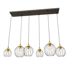Pendul Nando 6 x E27 BL Gold 1368/6 Emibig