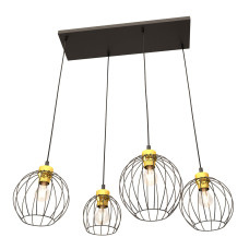 Pendul Nando 4 x E27 BL Gold 1368/4 Emibig