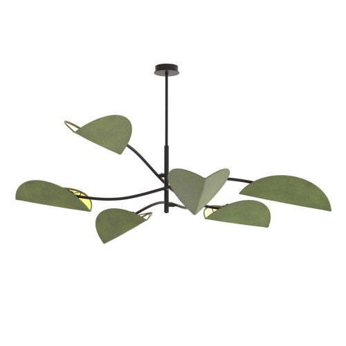 Lustra Lotus 6 BL Verde 1461/6 Emibig