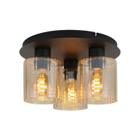 Plafoniera Mild PL3 Negru, Ambra 163027 Klausen