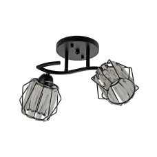 Lustra Spin PL2 Negru 100087 Klausen Lustra Spin PL2 Negru 100087 Klausen