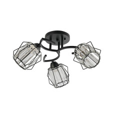 Lustra Spin PL3 Negru 100088 Klausen Lustra Spin PL3 Negru 100088 Klausen