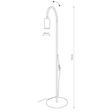 Lampadar Eye Flex S White 8934 Nowodvorski