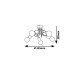 Lustra Linett 5 x E27 6340 Rabalux