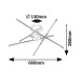 Lustra Henli LED 40W 3000K G 71339 Rabalux