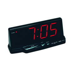 Ceas de masa digital LTC 02, Alarma, Snooze, LED, Negru
