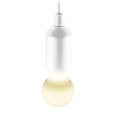 Lampă cu LED, comutator cu şnur, alb, 4,5V