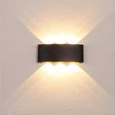 Aplica exterior LED neagra 6W 750lm WW