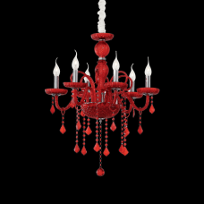 Candelabru Giudecca SP6 Rosu 027418 Ideal Lux