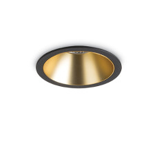 Spot Led incastrabil Game Round Negru si Auriu 192345 Ideal Lux