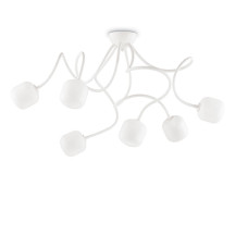 Plafoniera Octopus PL6 Bianco 174921 Ideal Lux