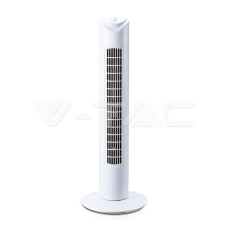 Ventilator Turn Oscilant 45W cu Timer 3 Viteze Alb 7926 Vtac