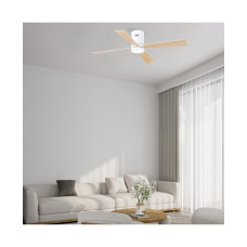 Plafoniera Ventilator Lemn LED 15W 3000K, 4000K, 6000K Alb 19137 Zambelis Plafoniera Ventilator Lemn LED 15W 3000K, 4000K, 6000K Alb 19137 Zambelis