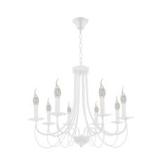 Candelabru Angela 8 x E14 Alb ELMARK