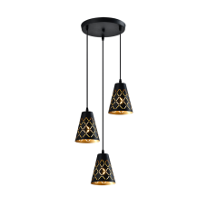 Pendul Angelo 3 x E27 Negru ELMARK