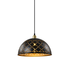 Pendul Cristina 1 x E27 Negru/Auriu ELMARK
