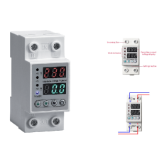 Releu monofazic Klass, AFMEP – 2P/63A, protectie supratensiune si suprasarcina, digital/reglabil