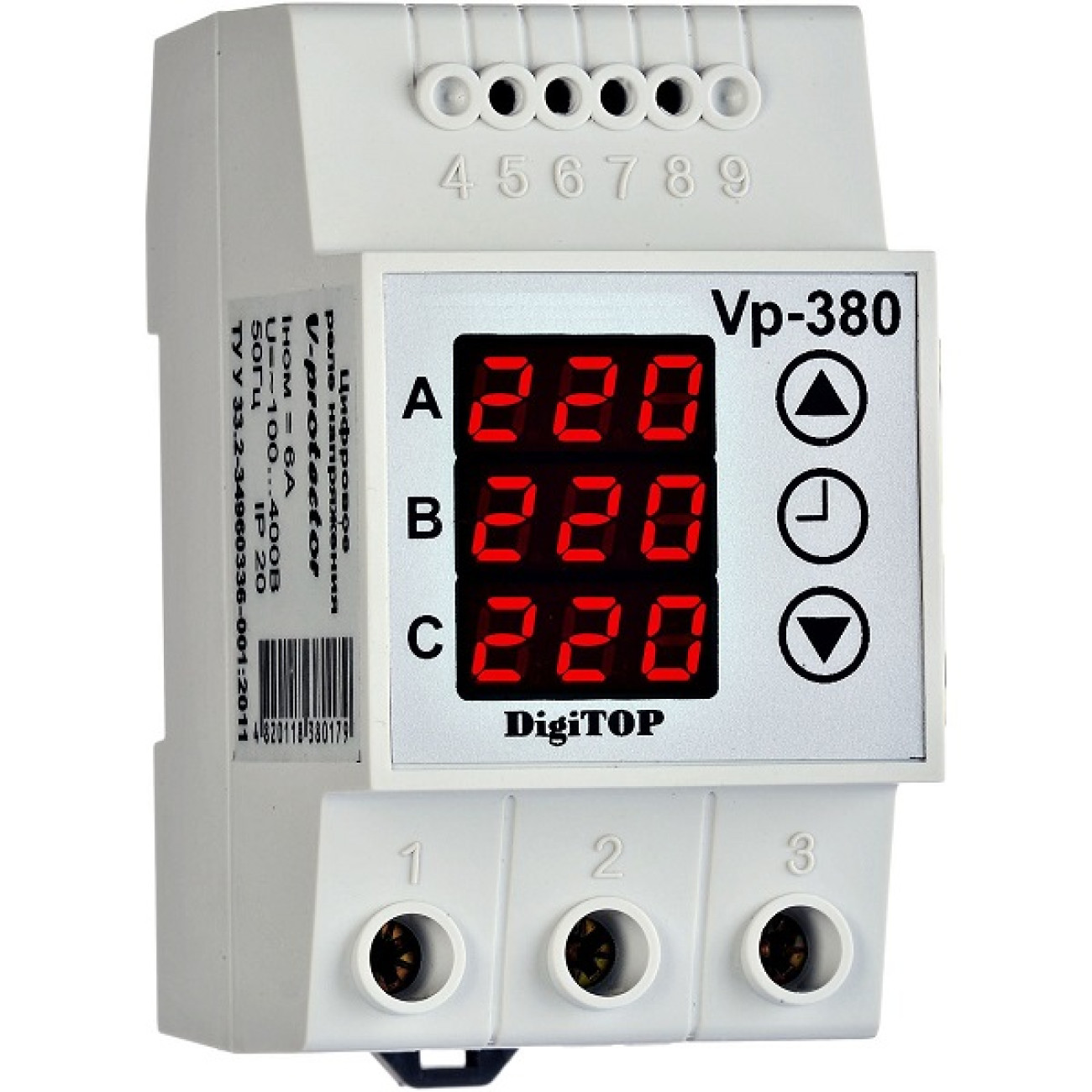 Реле control. Реле контроля напряжения DIGITOP 380. Реле напряжения DIGITOP VP-380v. Реле напряжения ABB трехфазное 63а. Реле напряжения DIGITOP 3 фазы.