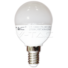 Bec LED Sferic 6W E14 CDL 4252 V-TAC