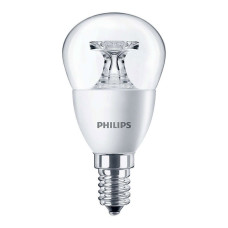 Bec LED sferic clar 5.5W E14 2700K Philips