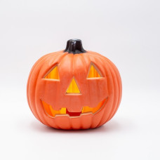 Dovleac din Plastic 20x15x19cm LED Haloween