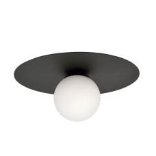 Plafoniera SOLAR 1 BLACK/OPAL 1127/1 Emibig