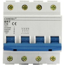 Siguranta automata tetrapolara 4P 10A BRT 4.5kA (MCB) Curba C Comtec