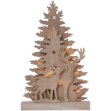 Decoratiune luminoasa din lemn maro 44cm Fauna 410416 Eglo