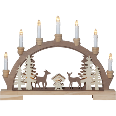 Decoratiune Sfesnic Fauna din lemn, plastic maro 410424 Eglo