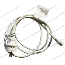 Cablu de alimentare alb 1.5m cu stecher 30-191500 gama S-OUT