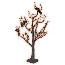 Copac cu lilieci Halloween cu LED, 3 x AA HTT 40