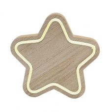 Figurina lemn ,stea,  neon-light KAD 27 Somogyi