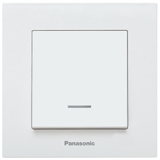 Intrerupator Panasonic KARRE Plus alb cu LED
